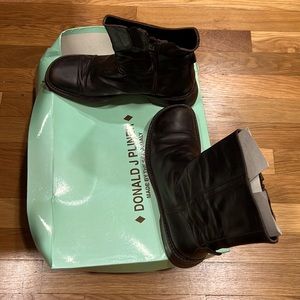 Donald J Pliner Anika-14 espresso Boots genuine leather inside and out. Size 8